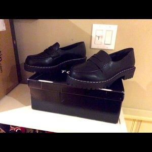 New with box TORRID chunky black loafers 9.5WW
